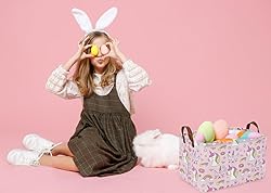 Sanjiaofen Rectangular Pink Unicorn Basket