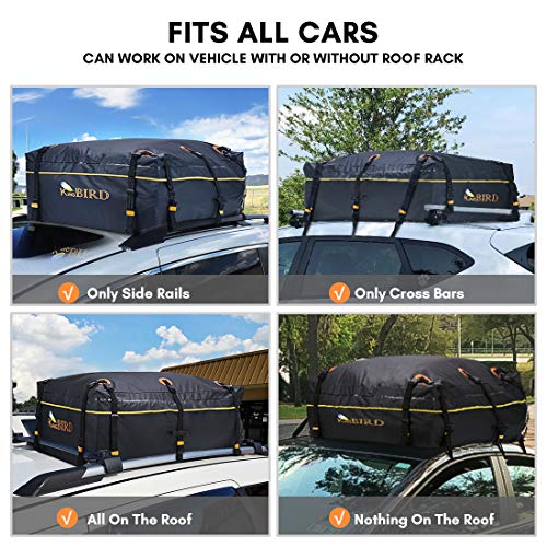 image for KING BIRD 100% Waterproof Roof Bag with External Non-Slip Mats, 20 Cub