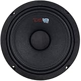 DS18 PRO-GM8 Loudspeaker - 8", Midrange, Black Steel Basket, 580W Max, 190W RMS, 8 Ohms - Premium Quality Audio Door Speakers for Car or Truck Stereo Sound System (1 Speaker)