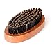 Beard Brush, Raniaco Round Hair Brush and Handmade Mustache Comb Kit with Boar Bristles for Men Goatee Care Trimmer Grooming Products,Beard Comb