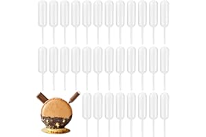 Tomnk 120pcs 4ml Plastic Cupcake Pipettes Squeeze Dropper Liquid Infuser Transfer Pipettes for Cupcakes, Strawberries