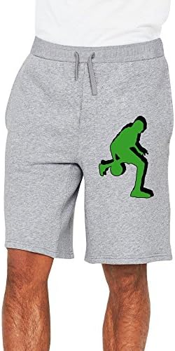 Men's Basketballer Tribbelt 2 Farbig2 Cotton Short Running Pants Ash US Size XL