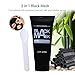 Charcoal Peel Off Black Mask, iFanze Adsorption Bamboo Blackhead Remover Deep Clean Mask, 60ml