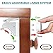 Invisible Magnetic Cabinet Locks Child Safety Kit, Secure Kitchen & Bedroom Cabinets. Cupboards with Baby Proofing Cabinets Door & Drawer Locks for Kids & Toddlers. Keys & 3M Adhesive Straps. (8)
