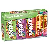 SKITTLES & STARBURST Full Size Variety Mix for Christmas Candy Gifts & Stocking Stuffers, 18 Count