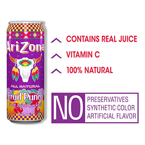 Arizona Fruit Punch Big Can, 23 Fl Oz (Pack of 24) Pricepulse