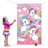 Unicorn Toss Game with 3 Pieces Nylon Bean Bag for Children Adult Unicorn Theme Party Decorations and Suppliers