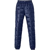 Tapasimme Men's Winter Warm Loose Utility Down Pants Sassy High Waisted Nylon Compression Snow Trousers