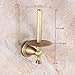 Rozin Elegant Antique Brass Bathroom Toilet Paper Holder Roll Upright Tissue Shelf