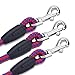 [New Version] COCOPET Heavy Duty Sturdy 3 Way Nylon No Tangle Dog Pet Leash with Sponge Handle - Fit for Small and Medium Dogs Walking (Pink)