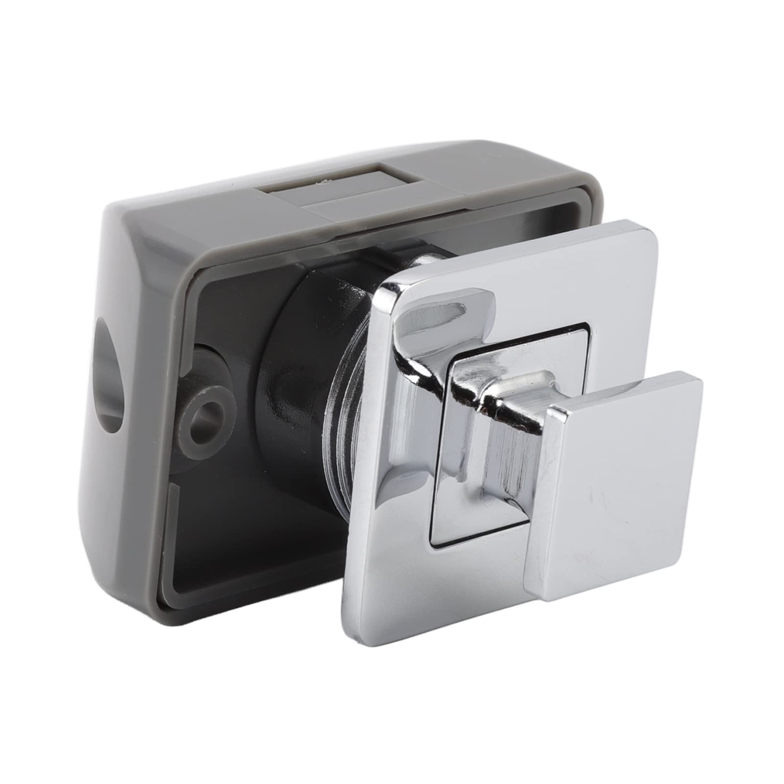 Jenngaoo Push Button Cabinet Lock Zinc Alloy Keyless Knob with Sturdy Handle for Caravan Yacht Boat Drawer Camper Cupboard Secure Locking Latch