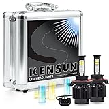 Kensun® New Technology All-in-One LED Headlight Conversion Kit (from HID or Halogen) with Cree Bulbs - H13 Dual-Beam - 40W 4000LM x2-2 Year Full Warranty