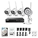 Funlux 4 Channel 1080p HDMI NVR 4 720p HD Indoor Outdoor Wireless Home Security Camera System 500GB Hard Drive