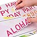 Luau Party Supplies-2 in 1 Luau Photo Booth Props Frame-Luau Birthday Decorations-Party Beach Decorations Hawaiian Party Supplies