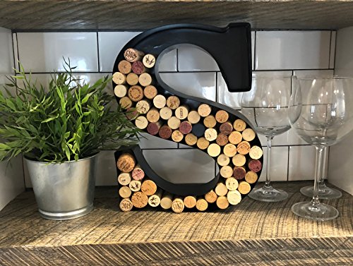 1 Wine+Cork+Holder+Monogram+Letter