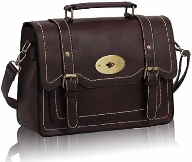 double buckle satchel bag