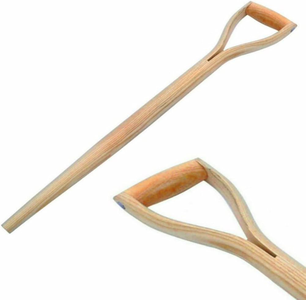 Unibos 28" Split Toon Wood Tapered D Handle Garden Spade Fork Shovel