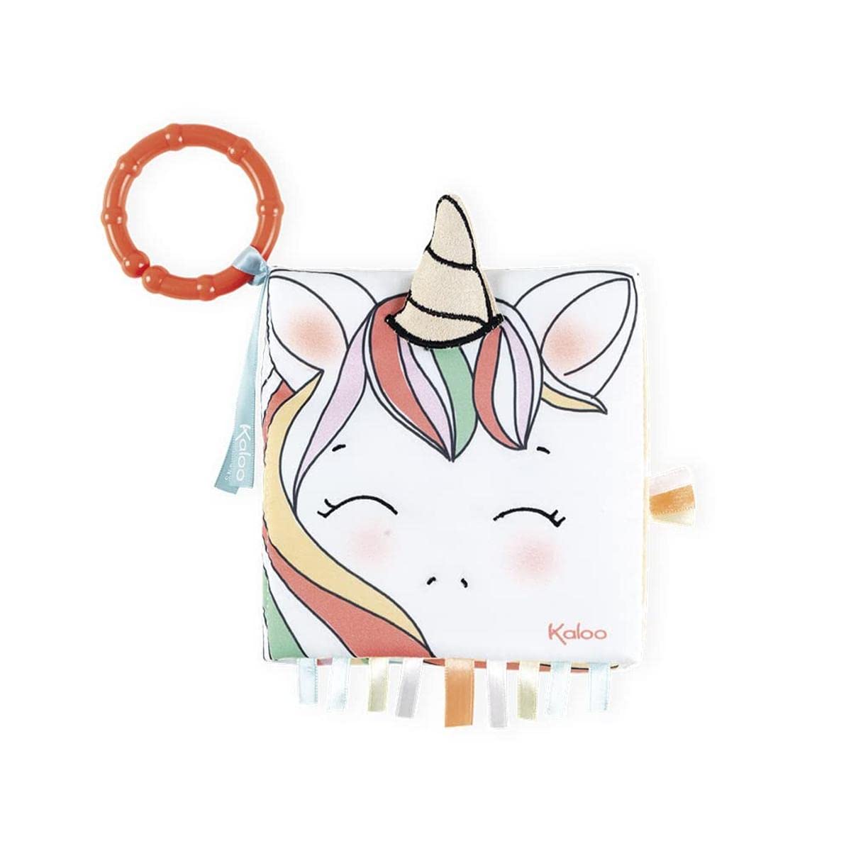 Kaloo K962780 Soft Activity Book, The Happy Unicorn — image 1