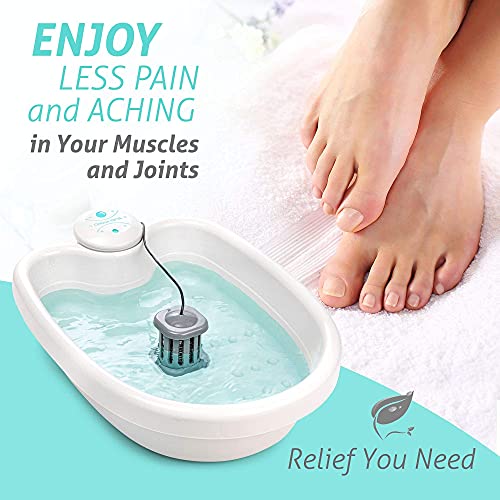 BioEnergizer Foot Spa Pro Foot Bath Basin Machine for Cramped Muscles