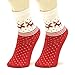Meixx Christmas Socks gifts Lovers casual Winter elk and snow pattern Carpet socks.Pack of 2