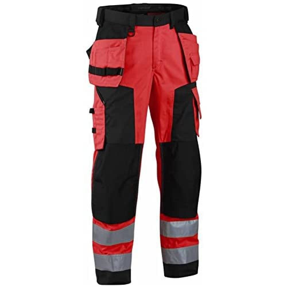 Blakläder 156725175599D120 Size D120 Cl.2 "Winter" Softshell Trousers - Red/Black