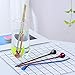 Color ME 10 pcs Metal Straw Spoons with 2 Cleaning Brushes, Reusable Drinking Spoon Straws for Iced coffee, Iced tea, Milkshake, Cocktail, Smoothies