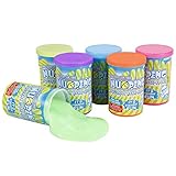 NuoPeng 6 Assorted Neon Colors Squishy Like Slime Toy for Boys, Girls Birthday, Christmas Gift