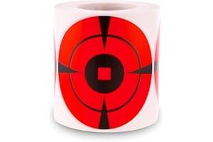 MEMX Reactive Shooting Targets 3 Inch - 4 Inch, Premium Self-Adhesive Target Stickers & High Visibility Impact Bullseye Targets for Pistol Shooting-Airsoft Guns-BB Guns-Rifle
