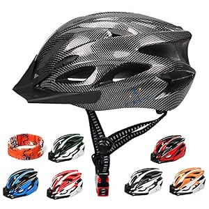ioutdoor Bike Helmet Men, Mountain Cycle Helmets Ladies with Visor Adjustable Size 56-62CM Large Lightweight 18 Vents…