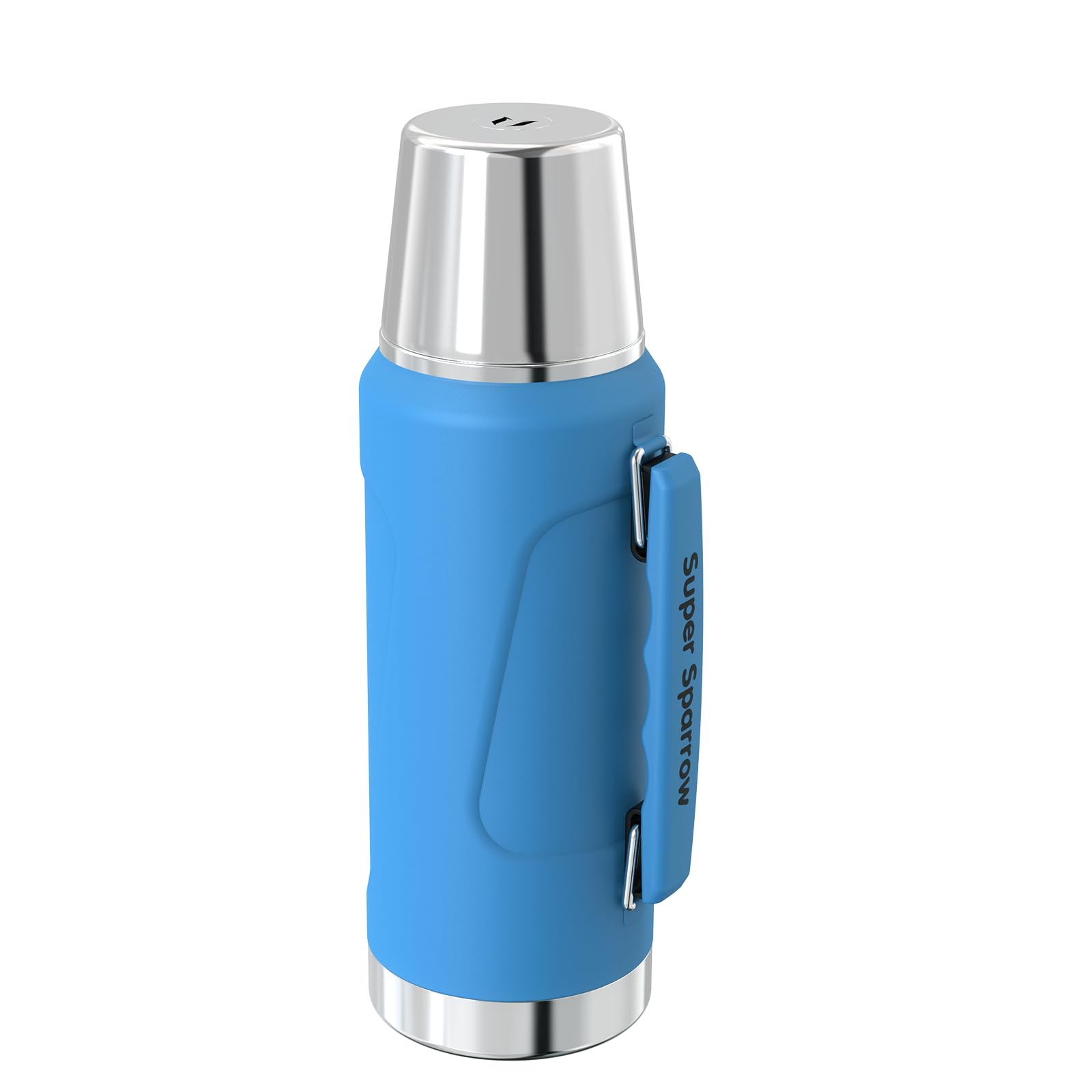 Super Sparrow Stainless Steel Water Bottle - 1500ml - Wide Mouth Vacuum Insulated Flask - BPA-Free ThermosBottle - Leakproof Lid Doubles as Cup
