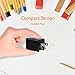 Tiny Wall Charger, Portable Ultra Compact Travel USB Wall Charger with 2 Port Max to 2.4A Output & Foldable Plug for iPhone iPad, Samsung Galaxy, Power Bank and More, Black