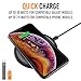 Qi Wireless Charger, Alpatronix 10W Qi-Certified Fast Charge Charging Pad for (10W) Galaxy S10+/S9+/S8+/Note 8 (7.5W) iPhone 12 Series, iPhone 11 Series, and iPhone 8 Series (No AC Adapter) Black