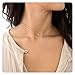 Fremttly Handmade 14k Gold Fill Mini Freshwater Cultured Pearl with Dainty Chain Choker Necklace-CK2-LY Pearl