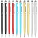 Stylus Pen for Touch Screens, Youhu 10PCS Capacitive Stylus Pen 2 in 1 Universal Ballpoint Stylus Pens for IPad,iPhone,Samsung,HTC,Kindle,Tablet, Black Ink, Mesh Fiber Tip (Multicolor)