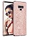 Samsung Galaxy Note 9 Case 2018, BENTOBEN Stylish Protective Shockproof Cell Phone Cases, Luxury Glitter Bling Pretty Phone Cover, Slim Shiny Sparkle Phone Cover Case for Girls, Women - Rose Gold