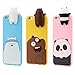 IPhone 6/6s Case, Transer 3D Cartoon Animals Cute Bare Bears Soft Silicone Case Skin For IPhone 6/6s 4.7 Inch (Pink)