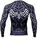 Spider Compression Shirt 3D Print T-Shirt Men Gym Tight Tops Black