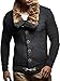 Leif Nelson Men’s Knitted Cardigan | Long-sleeved slim fit hoodie | Stylish button up cardigan with shawl collar for Men
