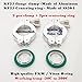 _BMT_ Lot of 2 Sets KF-25 Aluminium Wing nut Flange clamp + KF25 Stainless Steel 304 Centering Ring + FKM Viton (Green O-Ring)