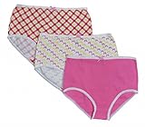 Jack 'n Jill Girls 100% Combed Cotton Briefs In Assorted Prints (3 Pack)
