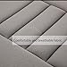 RaoRanDang Car Seat Cushion Pad for Driving Seat Cushions for Office Chairs/Truck Memory Foam Seat Cushion Comfortable and Durable, Gray