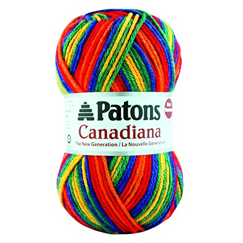 Patons 455900 Canadiana Yarn - Ombres, Rainbow