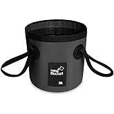 BANCHELLE Collapsible Bucket Camping Water Storage Container 20L Portable Folding Bucket Wash Basin for Traveling Hiking Fish