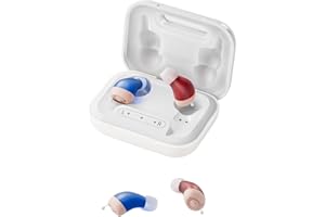 Flaygo Pro Rechargeable Hearing Aids for Seniors with Hearing Loss, Smart Noise Reduction Chip for Crystal-Clear Sound, Ultra-Comfort Fit, Super-Mini & Auto On/Off