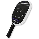 Paddletek Bantam ESQ-C 14.3mm Pickleball Paddle with Polymer Honeycomb Core - Unidirectional RAW Carbon Fiber Pickleball Paddle – Torsional Weighting & Performance Grip - USAPA Approved - 5.5" Handle