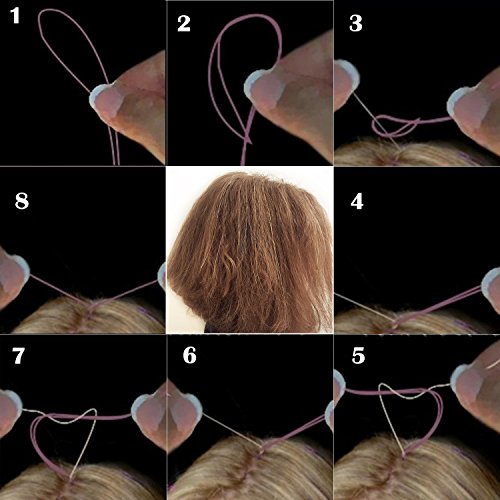 40" Hair Tinsel 210 Strands Seven Colors (Sparkling Silver, Purple, Rainbow, Hot Pink, Gold, White Gold, Blue)