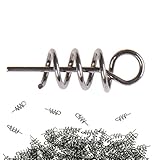 Hyamass 200pcs Metal Spring Pin Twist Lock Outdoor Fishing Crank Hook Centering Pin for Soft Lure Bait Worm Crank