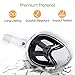 AugustTrek ONE80 GoPro Compatible Snorkel Mask - Full Face Design, Foldable Tube and Upgraded Wide 180° Lens, Largest in Market. Breathe Comfortably with Enhanced Easy Breathing Technology.
