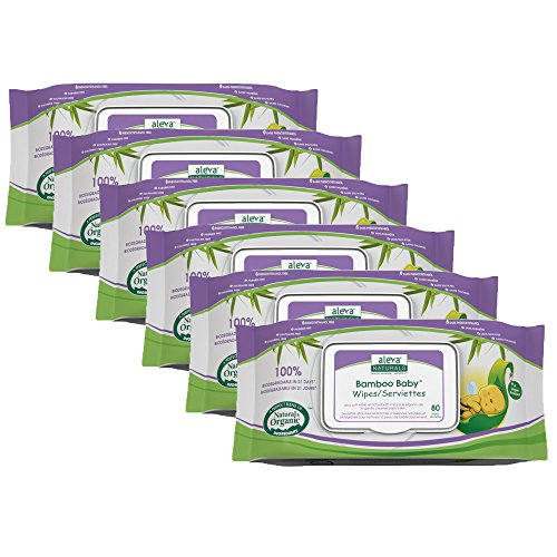 Aleva Naturals Bamboo Baby Wipes, 480 Count