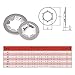 Hilitchi 180 Piece 304 Stainless Steel Internal Tooth Starlock Washers Quick Speed Locking Washers Push On Speed Clips Fasteners Assortment Kit - 7 Size